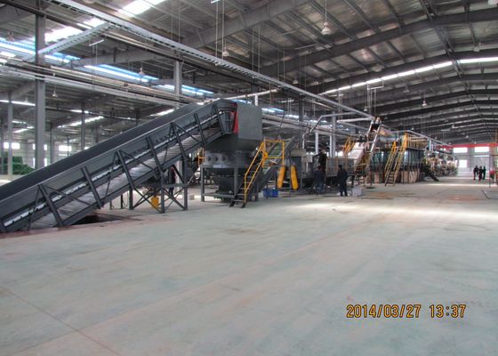 Penghancur Daur Ulang Plastik CE, Garis Daur Ulang Botol PET 2000kg / H