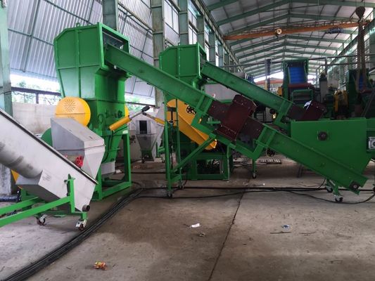 Mesin Daur Ulang Plastik Polystar Limbah 2000kg / H 380V
