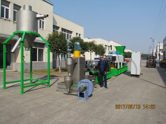 3Phase Film Mesin Pelet Plastik 1000kg / H Mesin Granulasi Plastik
