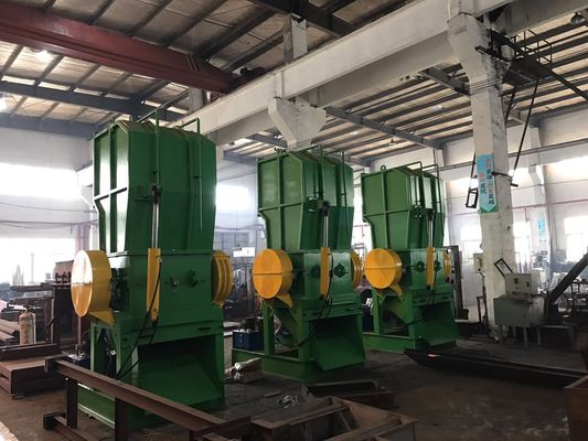Mesin Penggiling Plastik Arc Knife, Mesin Penghancur Hewan Peliharaan Poros Tunggal