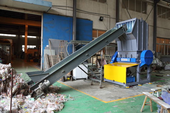 Penghancur Botol Plastik Blade 9CrSi, Granulator Penghancur Plastik 0,5t / H