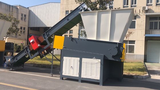 Sistem PLC 400kg / H 380V Mesin Penghancur Shaft Tunggal