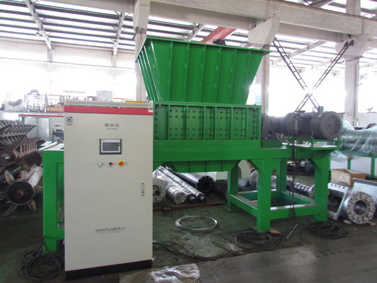 18.5kw Twin Shaft Shredder Machine, mesin penghancur ban tahan lama