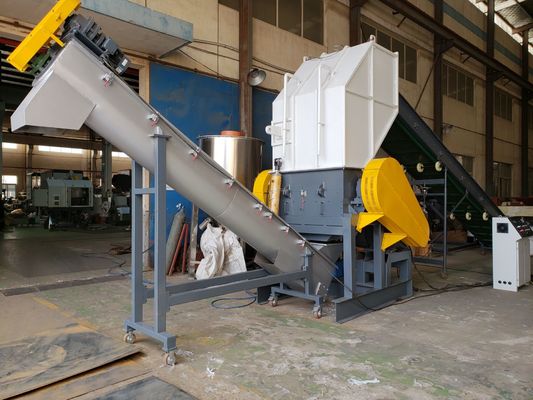 500kg / H 1000kg / H PP PE Film Crusher Pe Film Daur Ulang Mesin