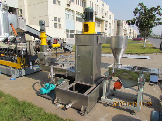 Memotong Pemadatan 130mm Sekrup Satu Tahapan Mesin Granulasi Basah