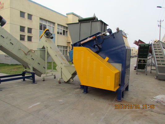 Sistem PLC 400kg / H 380V Mesin Penghancur Shaft Tunggal
