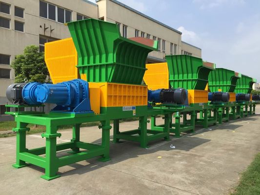 38 Blade 18.5kw Plastic Drum Shredder, Double Shaft Shredder Kebisingan Rendah