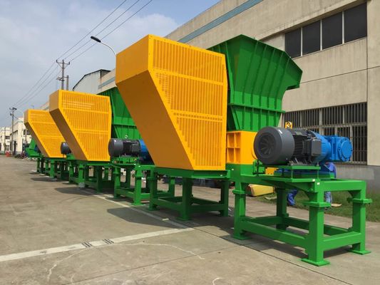 38 Blade 18.5kw Plastic Drum Shredder, Double Shaft Shredder Kebisingan Rendah
