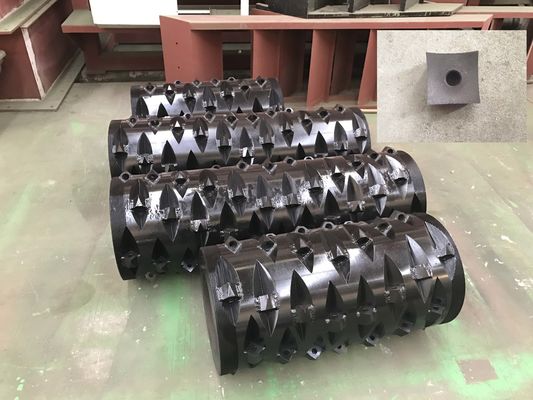 69pcs Rotary Blade 2ton / H Mesin Penghancur Poros Tunggal