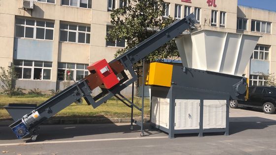 45kw 4 pcs Mesin Penghancur Plastik Serat Pisau Tetap